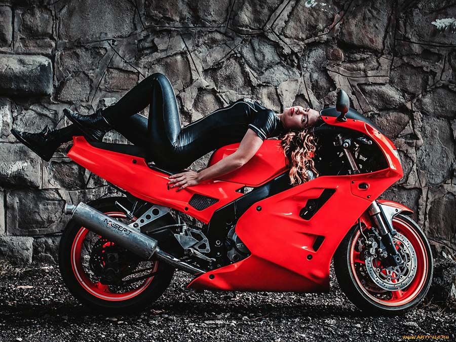 Beautiful girl Beautiful girls and motorcycles in Rangoon