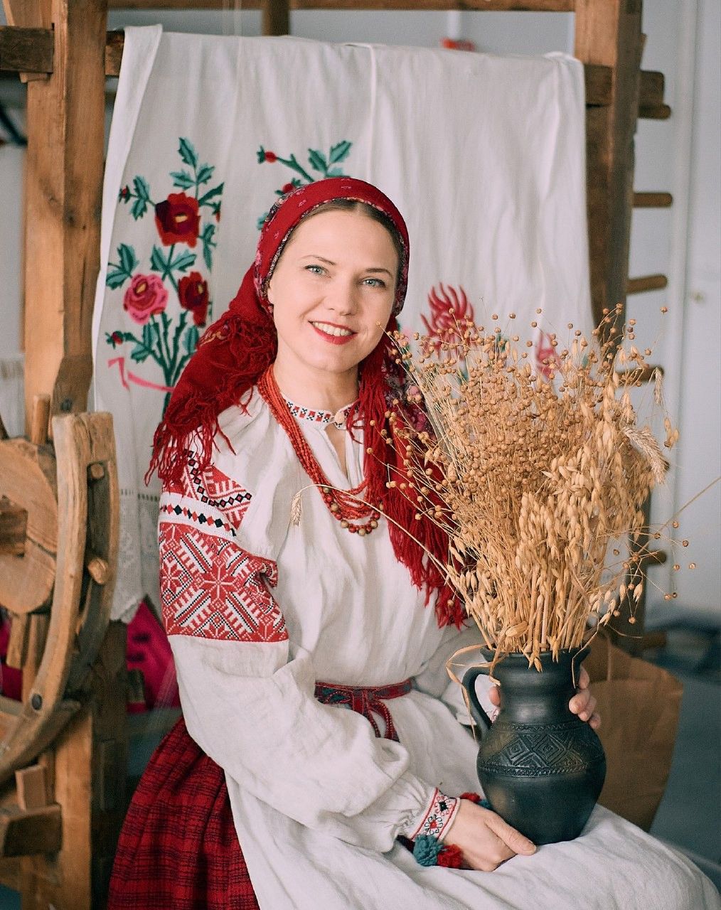 Women in Slavic costumes in Rangoon
