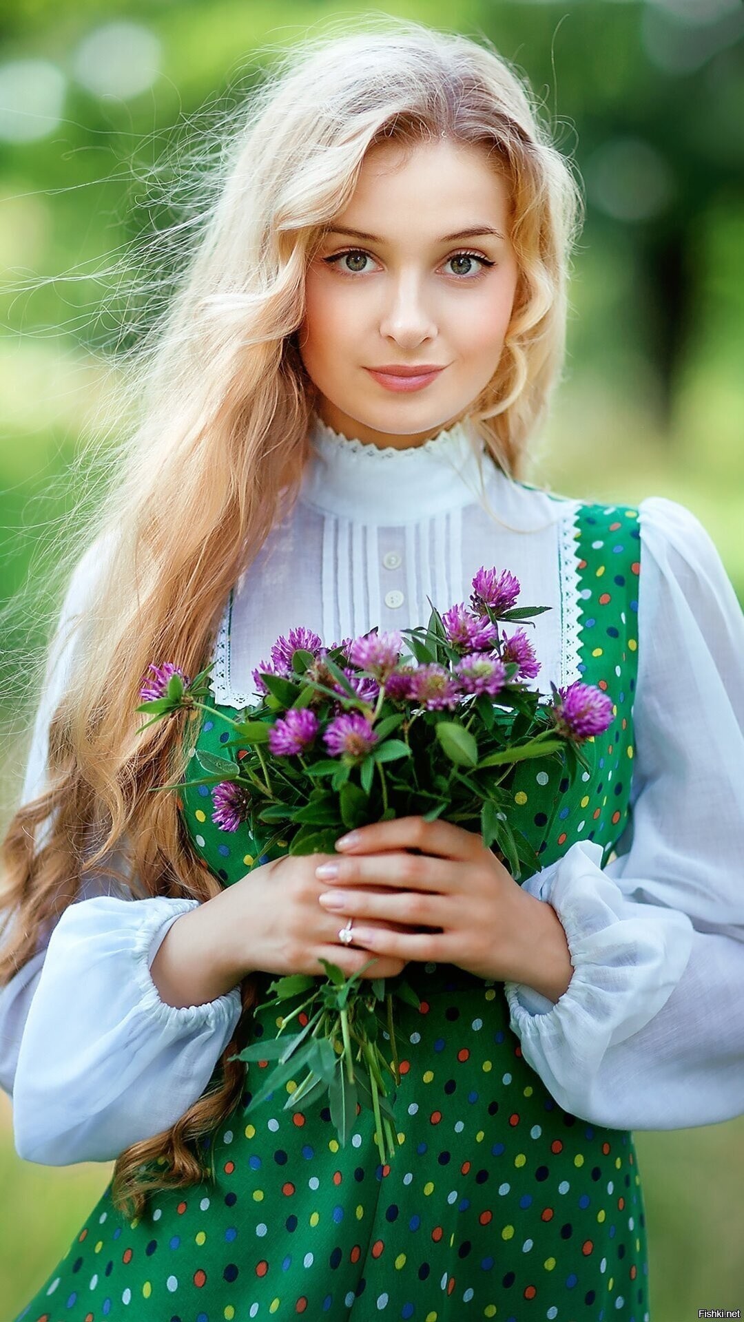 Girls in Slavic costumes in Rangoon