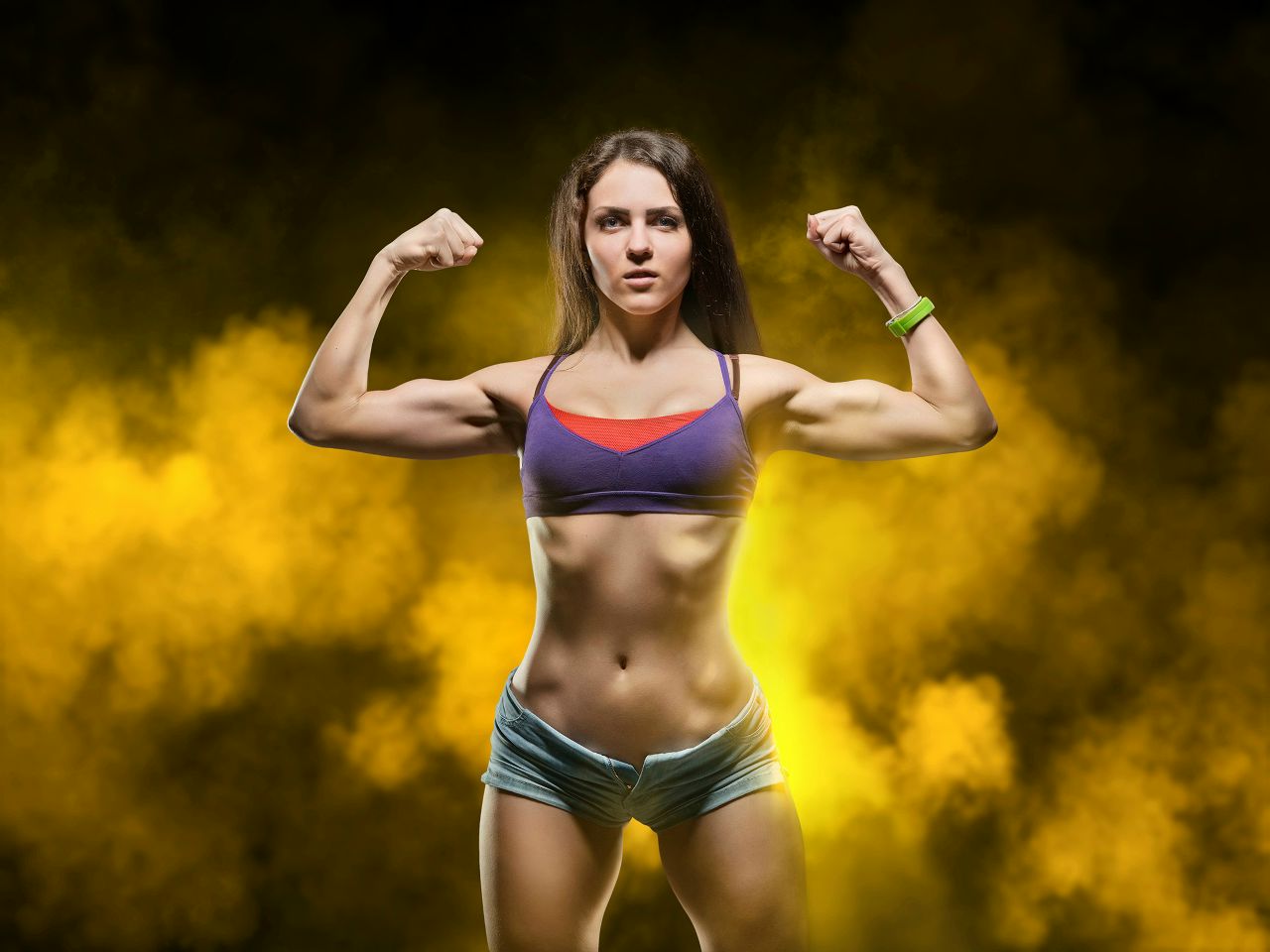 Athletic girls in Rangoon